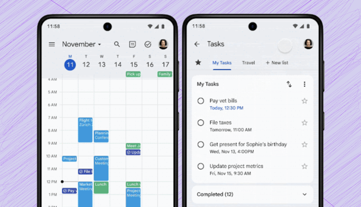 Google Calendar Android App Gets Full Screen Task Lists View